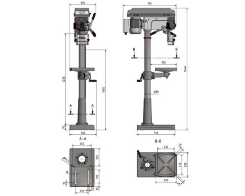 Купить Настольный сверлильный станок по металлу OPTIdrill D 23Pro 400 В (3003020)