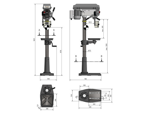 Купить Сверлильный станок Optimum Maschinen OPTIdrill DQ 25/400v (3191047)