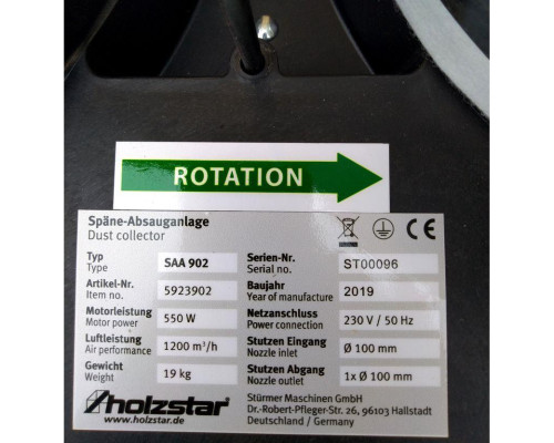 Купить Стружко-пилессос Holzstar SAA 902 (5923902)