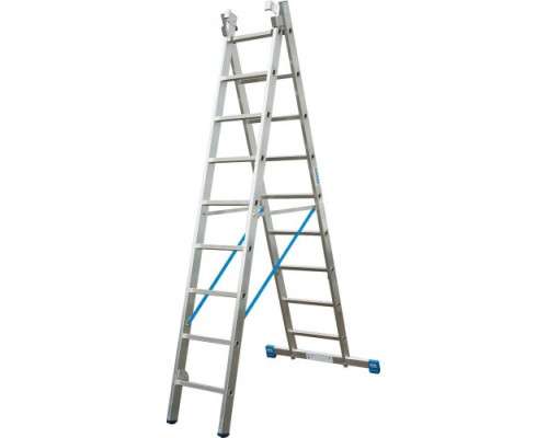 Купить Двухсекционная универсальная лестница KRAUSE STABILO 2х9 (133472).