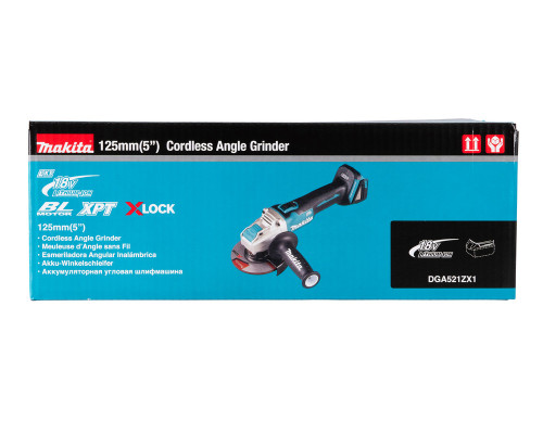 Купить Аккумуляторная угловая шлифмашина Makita DGA521ZX1