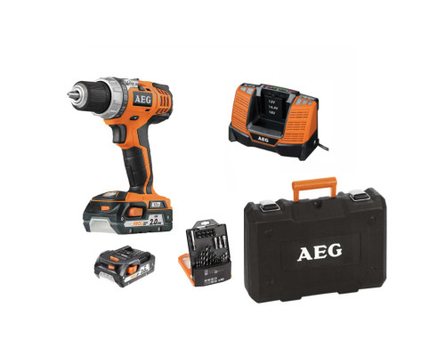 Купить Аккумуляторная дрель-шуруповерт AEG BS18C2LI-202C SET (4935464818)