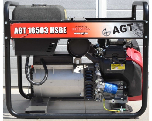 Купить Генератор бензиновый AGT 16503 HSBE R45 (PFAGT16503H45/E).