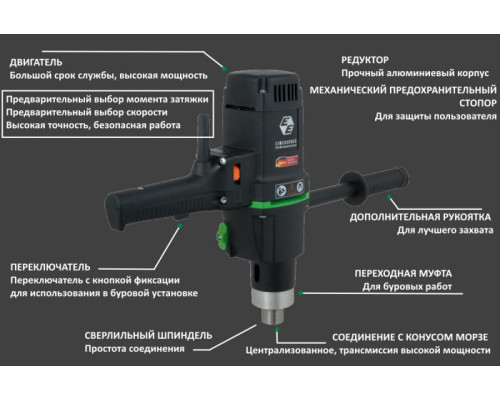 Купить Дрель Eibenstock EHB 32/2.2 R R/L (0152H000).