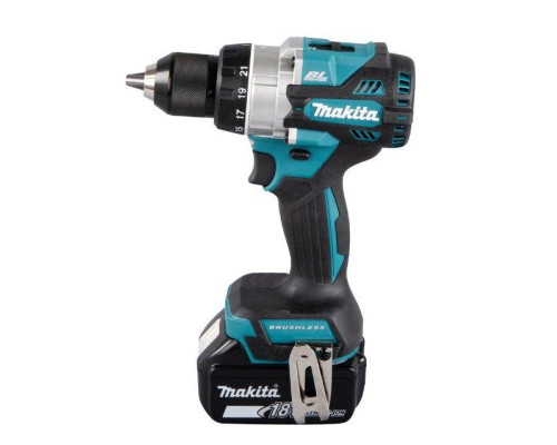 Купити Дриль-шуруповерт акумуляторна Makita LXT 18в, 5аг х 2 шт, dc18rc, Makpac (ddf486rtj).