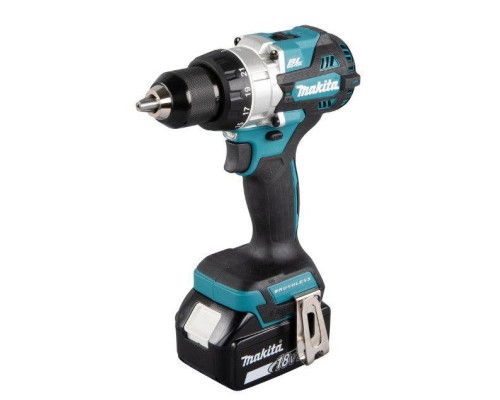 Купити Дриль-шуруповерт акумуляторна Makita LXT 18в, 5аг х 2 шт, dc18rc, Makpac (ddf486rtj).