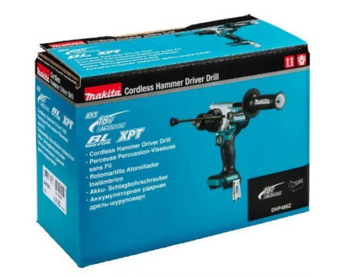Купити Дриль-шуруповерт акумуляторна ударна Makita LXT, 18в Каркас (DHP486Z).