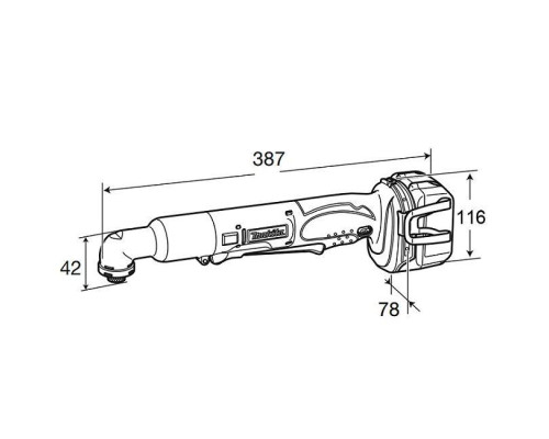 Купити Акумуляторний кутовий шуруповерт Makita DTL061Z