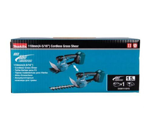 Купить Садовые ножницы аккумуляторные Makita LXT 18В, 110 мм (DUM111SYX).