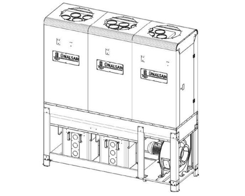 Купить Аспирация Unalsan UNS 284 FTK 3500 м³/час (284FTK)