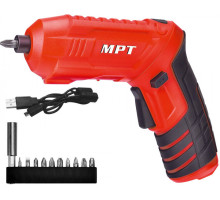 Отвертка аккумуляторная MPT MCSD4006.1 + аксессуары 10шт