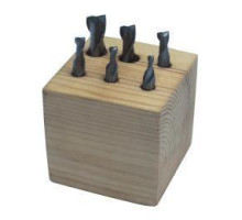 Комплект концевых фрез с 2 режущими кромками, 6 шт. 3-10 мм Holzmann FFS6