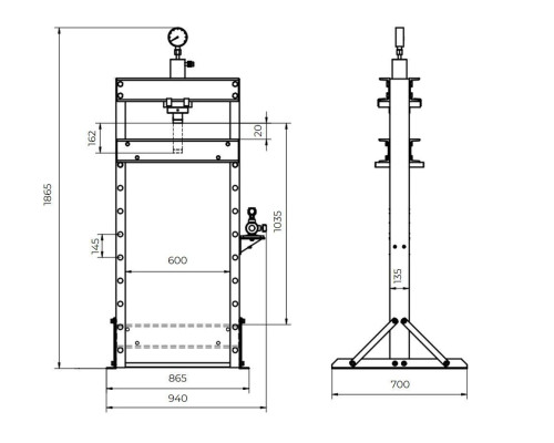 Купити Прес гідравлічний Holzmann WP30ECO